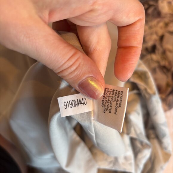 Antonio Melani Drop Waist Autumn Floral Pleated Cotton Midi Dress with Tie Belt - Picture 6 of 8